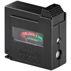 AccuCell Goobay 54020 Batterietester Schwarz - für Standardzellen und alle gängigen Knopfzellen