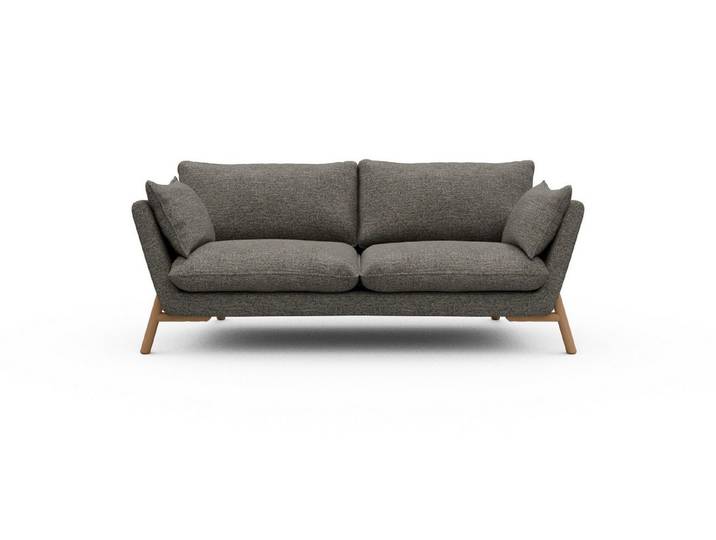 moebelfaktor Sofa Emil 2-Sitzer, schräg gestellte Armlehnen, hoher Rücken