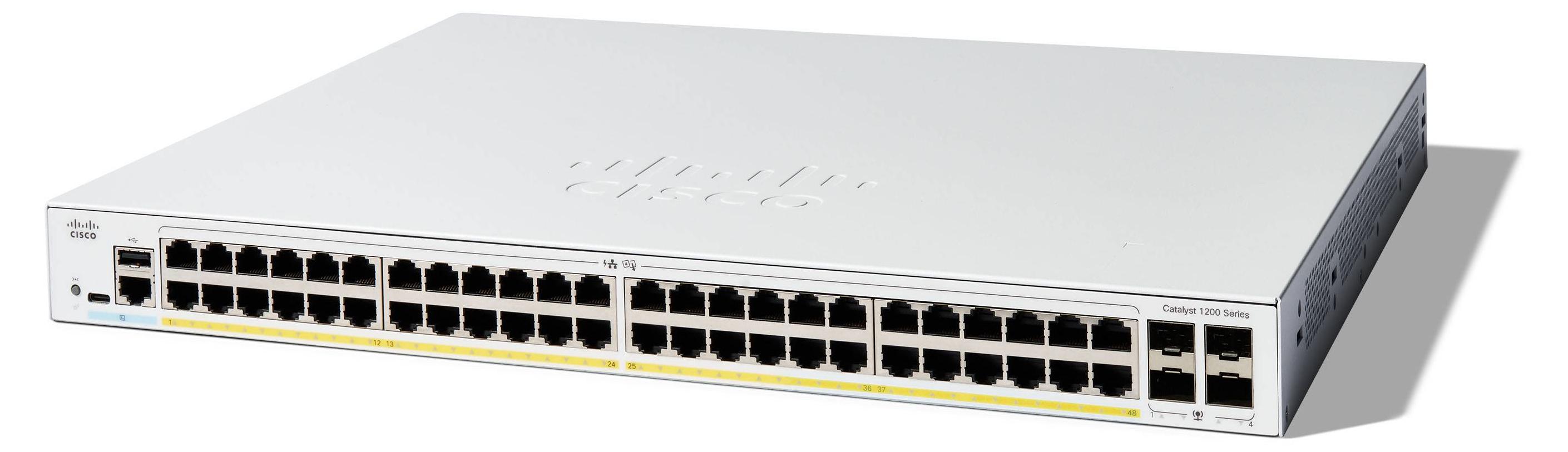 Cisco C1200-48P-4G, Managed, L2/L3, Gigabit Ethernet (10/100/1000)