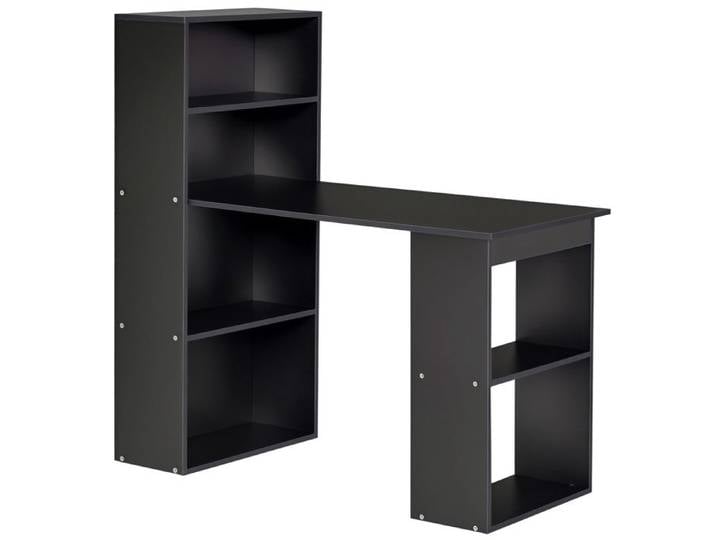 Bureau informatique bureau avec rangement 6 compartiments ouverts table d'ordinateur pour chambre studio