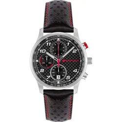 Audi Sport Chronograph Carbon Herren silber/schwarz 3102500500 - 42 mm