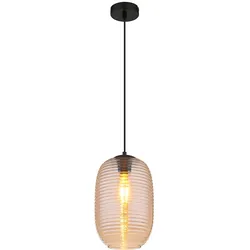Hängeleuchte Pendelleuchte Wohnzimmerlampe LED Warmweiß Schwarz Metall H 120 cm
