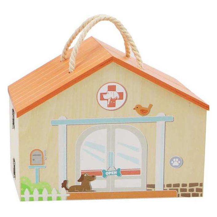 Lobbes Tierarzt-Spielset aus Holz, 13-tlg. (66853490)