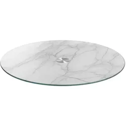 Leonardo Platte Marble 33 cm Glas Weiß