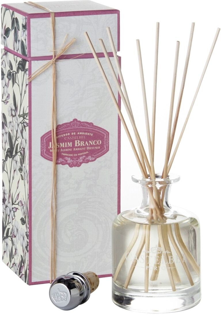 CASTELBEL Difusor de varillas Jazmín Blanco . Ámbar