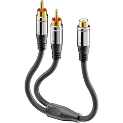 SON ACA011 - 2x Cinch auf Cinch Subwoofer Adapter Kabel 0,2m