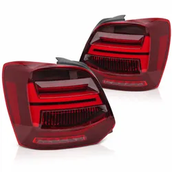 LED-Rückleuchten passend für VW Polo V 2009–2017 | Rot | dynamische Blinker | für Serien-Glühlampen