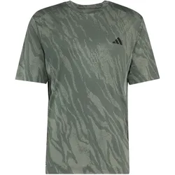 Adidas, Herren, Sportshirt, Tech Essentials AOP (L), Grün