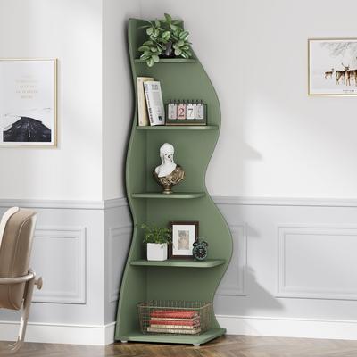 Bluebell Unique Corner Shelf Bookcase