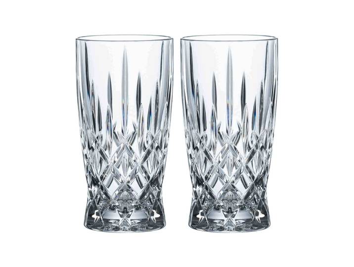 Latte-Macchiato-Glas NACHTMANN Latte Macchiato Gläser Noblesse Barista 350 ml 2er Set transparent , bunt (transparent), Glas, Trinkgefäße, Latte-Macchiato-Glas