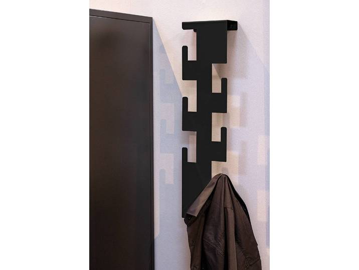 Porte-manteau mural Harrow 15 x 60 x 8cm Noir