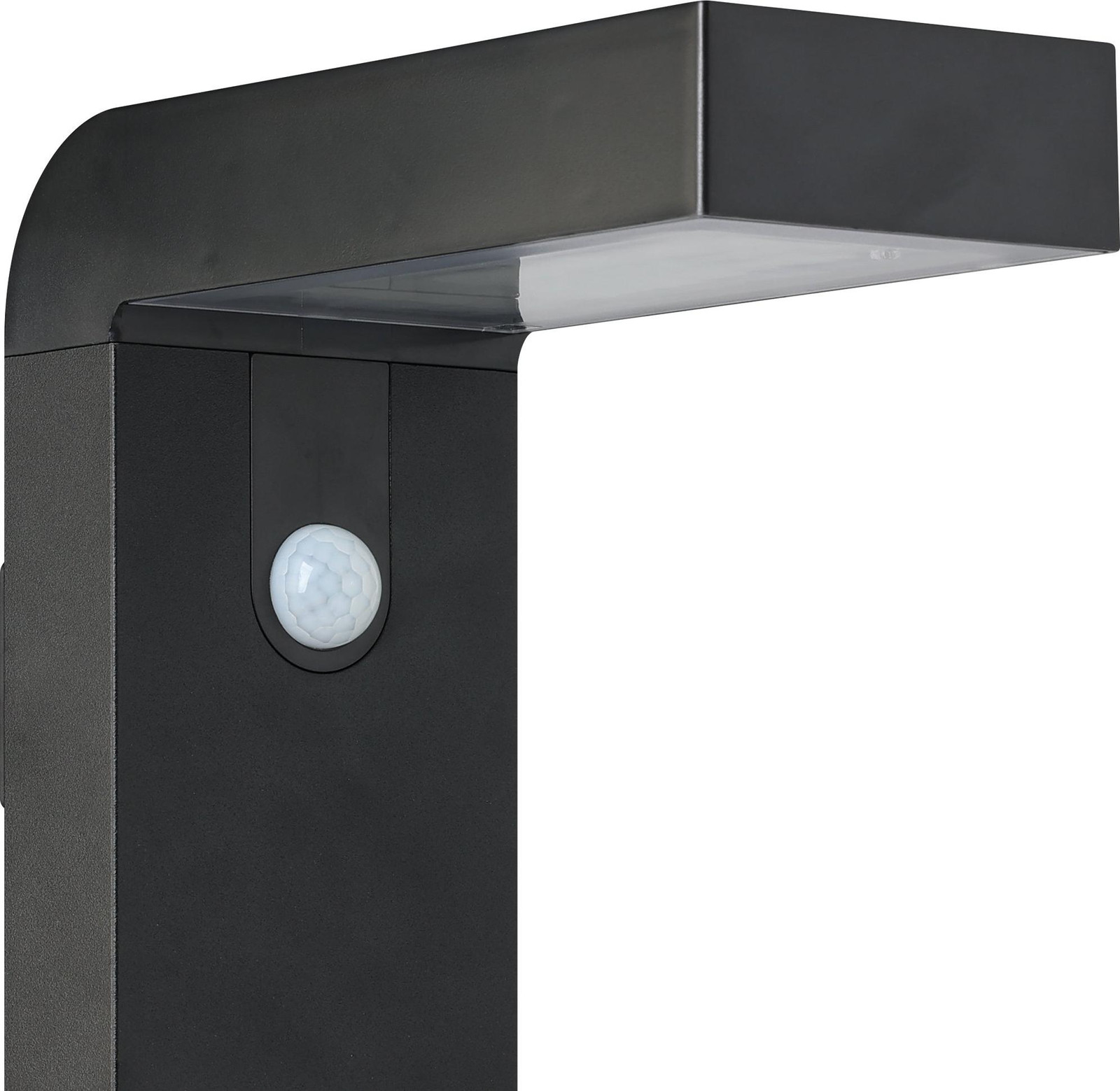 Eglo Baracconi Solar wandlamp met bewegingssensor, zwart en transparant