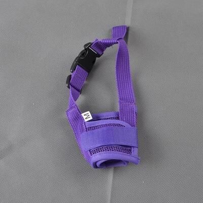 Inspire Essentials Adjustable Dog Muzzle Breathable Anti Bark Dog Muzzle Soft Mesh Pet Muzzle xxl purple