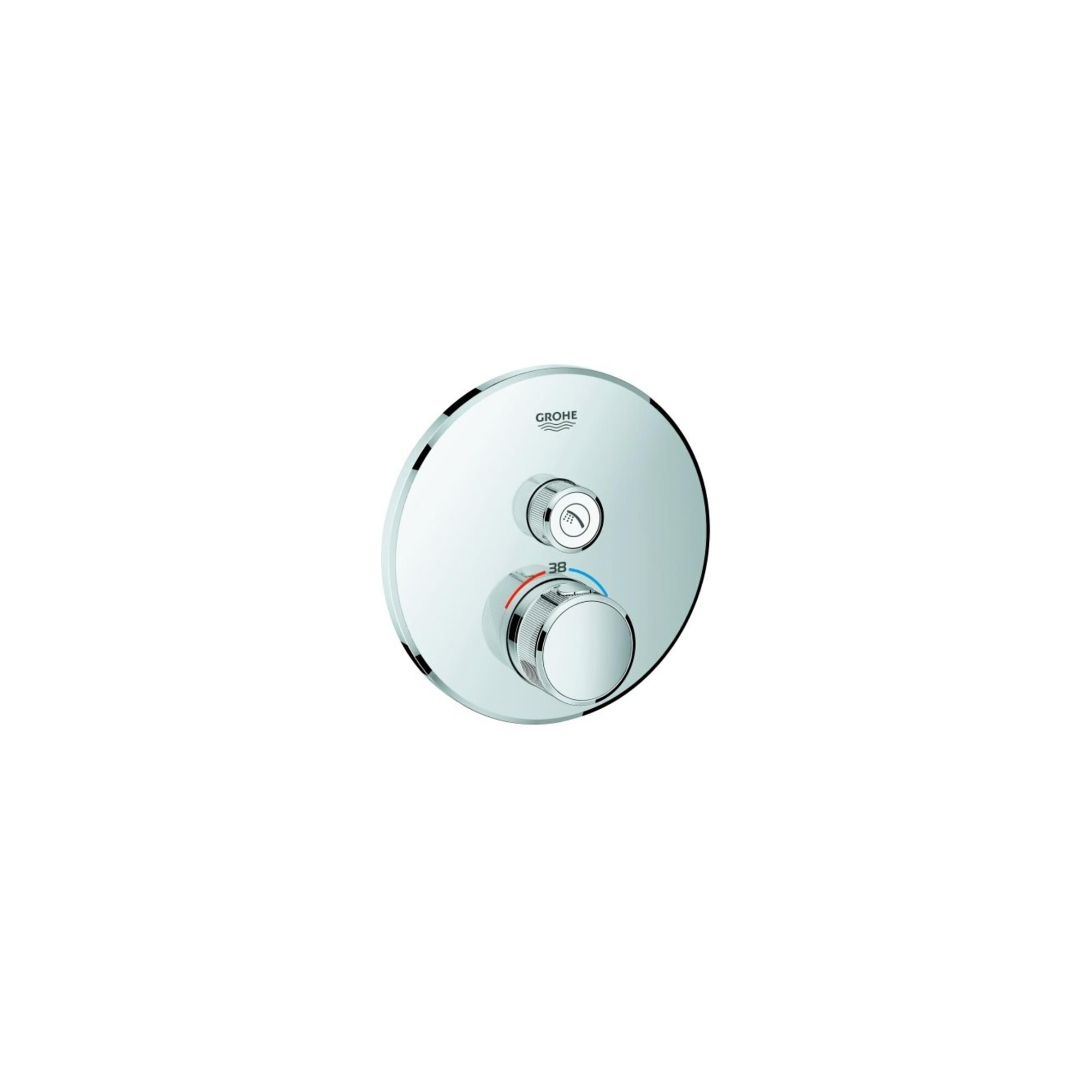Grohe Fertigset Grohtherm Smartcontrol chr, rd, UP-Thermostat, 1 Absperrventil (29118000)