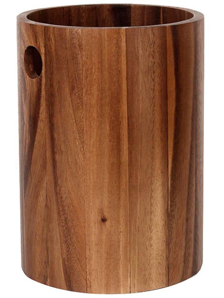 houseproud Kosmetikeimer "Timber Craft" in Braun - (H)25 x Ø 18 cm - onesize