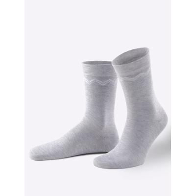 Socken WÄSCHEPUR, Damen, Gr. 2, bunt (farbig, sortiert), 80% Baumwolle, 18% Polyamid, 2% Elasthan, Socken Socken
