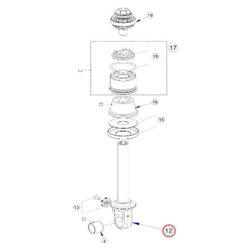 Formula Dämpferkopf und Kolbestange Kit, 55mm, MOD (AM40017-00)
