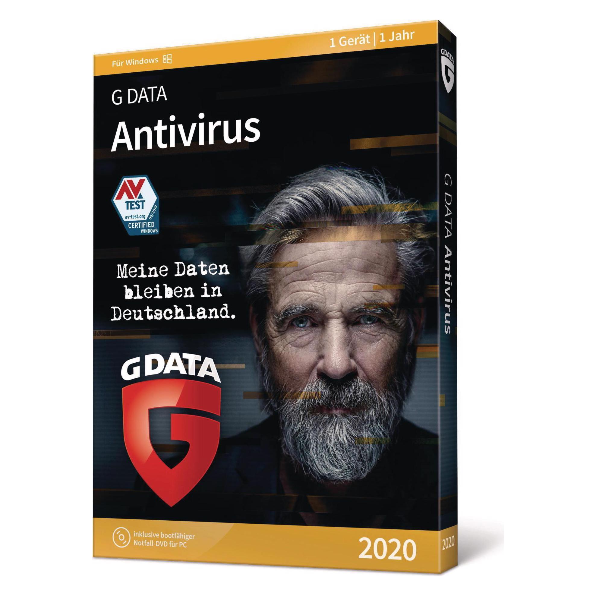 G Data AntiVirus 2020 (1 User, 12 Monate) (C2001BOX12001GE)