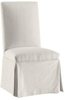 Parsons Chair Slipcover Only - Off White Twill - Ballard Designs