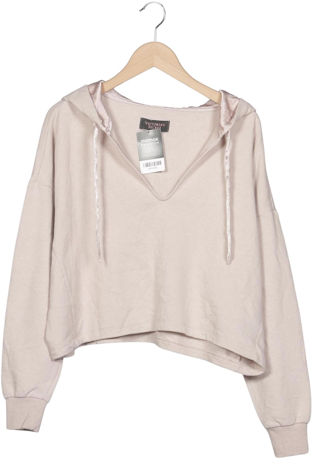 Victorias Secret Damen Kapuzenpullover, Beige, Gr. S, Baumwolle / Synthetik - Second Hand