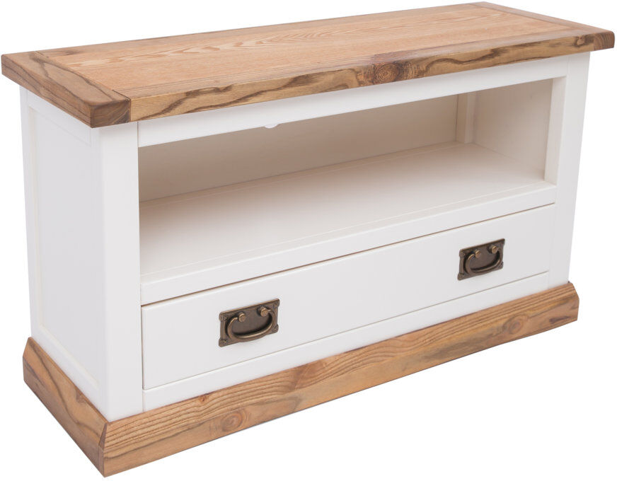 Natur Pur Escobar TV Stand for TVs up to 48" White/Brown 48"