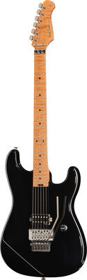 Harley Benton ST-80FR MN Black Schwarz Hochglanz
