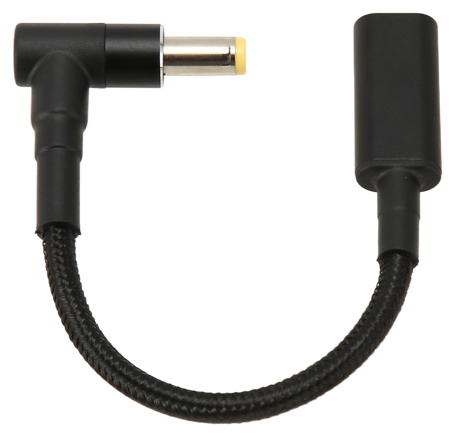 Gistuch USB-C naar DC-adapter voor laptops met 5,5 x 1,7 mm connector, 100W laptop opladerkabel
