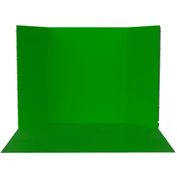 Studioking Panorama Hintergrund Green Screen FSF-240400PT 240x400 cm (400 cm, 240 cm), Hintergrundsystem, Grün