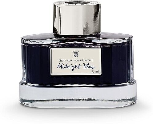 GRAF VON FABER-CASTELL Tintenglas Midnight 75ml Blue dunkelblau B