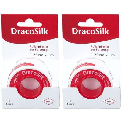 Dracosilk Rollenpflaster 1,25 cmx5 m 2x 2x1 St Pflaster
