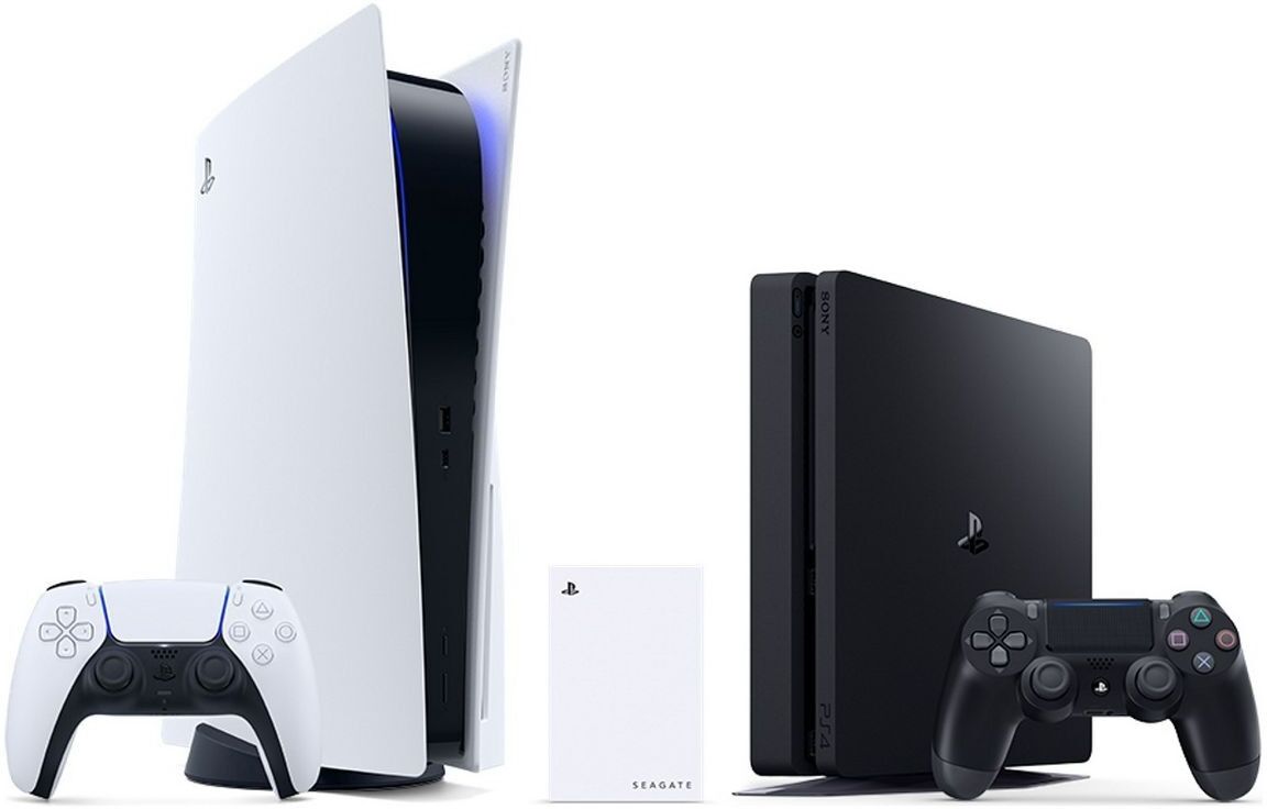 Seagate Game Drive for PS4 & PS5 External Hard Drive, USB 3.0, White - 5TB