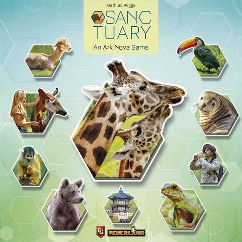 Sanctuary Design and Manage a Modern Zoo in this Strategic Board Game by Feuerland Spiele with 135 Unique Zoo Tiles