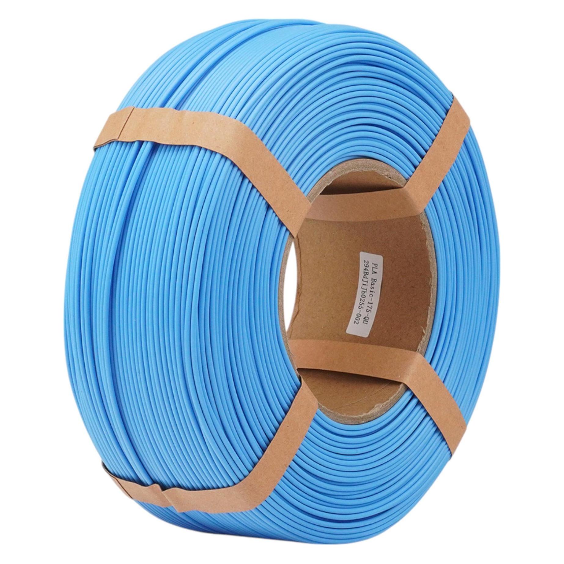 eSUN PLA Basic Hellblau Refill Filament 1.75mm 1Kg (PLA, 1000 g, 1.75 mm) (PLA-BASIC175Q-U1R1)