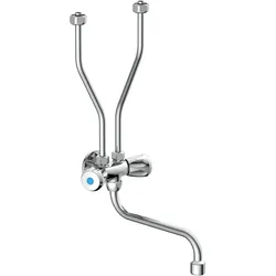 Schütte, Küchenarmatur, Wasserhahn Küche Spültischarmatur Niederdruck Chrom Boiler Übertischspeicher Schwenkbar 37690