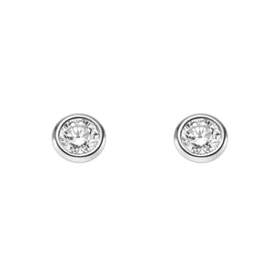 Paar Ohrstecker ADELIA´S, silber, Ohrringe, Damen, Damen, 0,2 VVS = sehr sehr kleine Einschlüsse, Gold