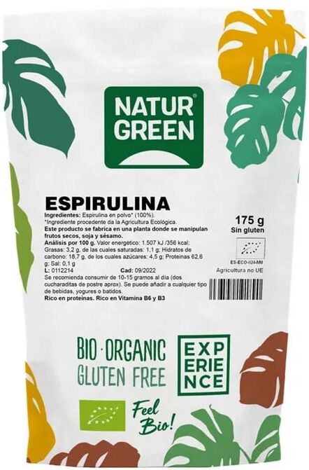 NaturGreen Espirulina Bio 175g