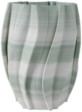 Sagebrook Home "Stoneware Decorative Vase 3D Textured Wavy Fauna Style - 16"" Green"