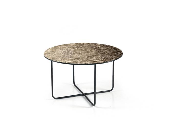 Table basse ronde marron cm Ø 60x33h