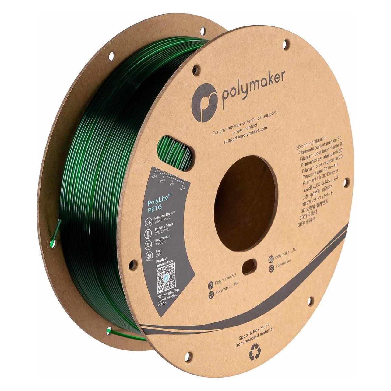 Polymaker Filament (PETG, 1000 g, 1.75 mm) (PB01033)