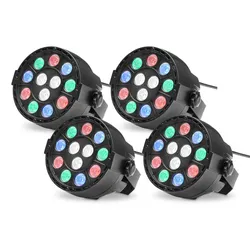 Showlite SPS-121 LED Smart Party Spot 12x 1W RGBW 4er Set