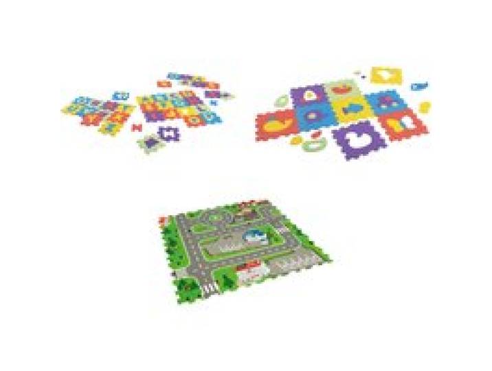 PLAYTIVE Tapis puzzle chiffres et lettres / Tapis puzzle animaux et véhicules / Tapis puzzle ville
