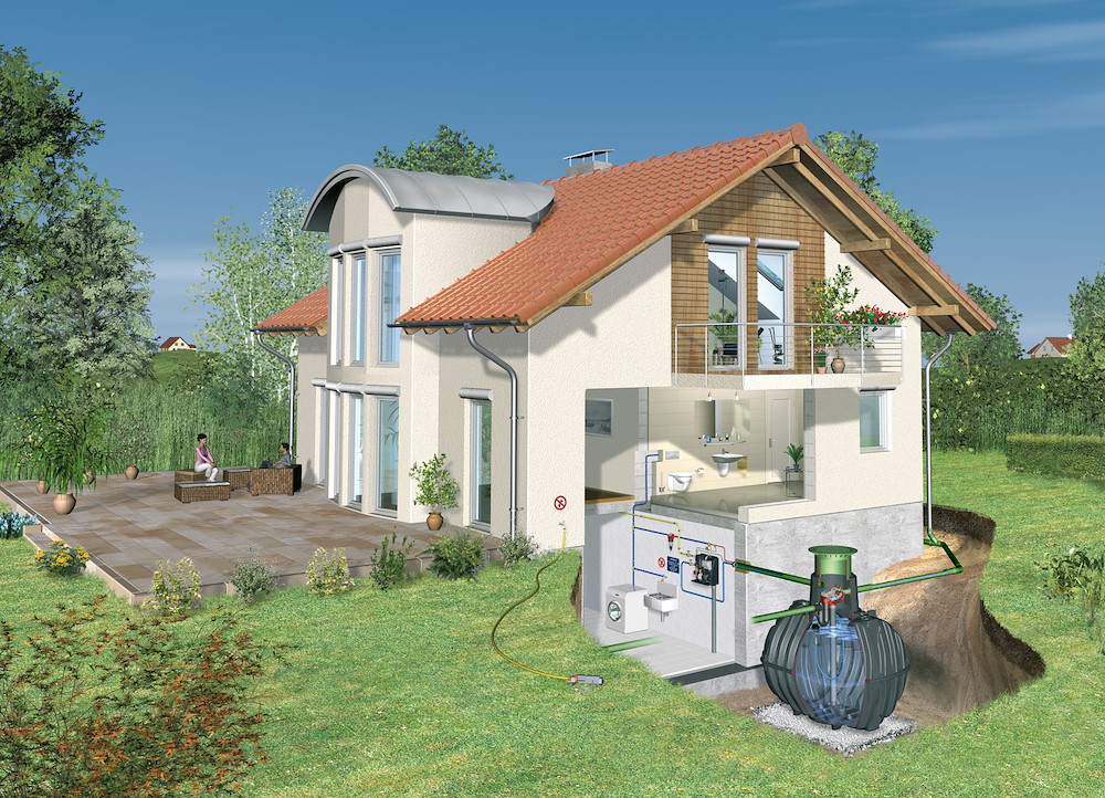 GRAFOTTOGMBH CARAT XL Erdtank-Paket 13000L DN160 Haus Professionell beg. 16942069