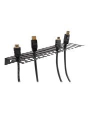 Delock Kabelhalterung 325 x 90 mm zur Wandmontage schwarz Schwarz (66728)