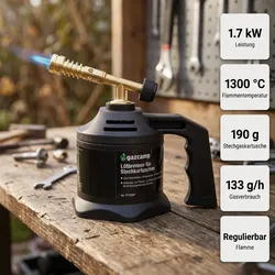 Gazcamp Lötbrenner für 190g Stechkartuschen
