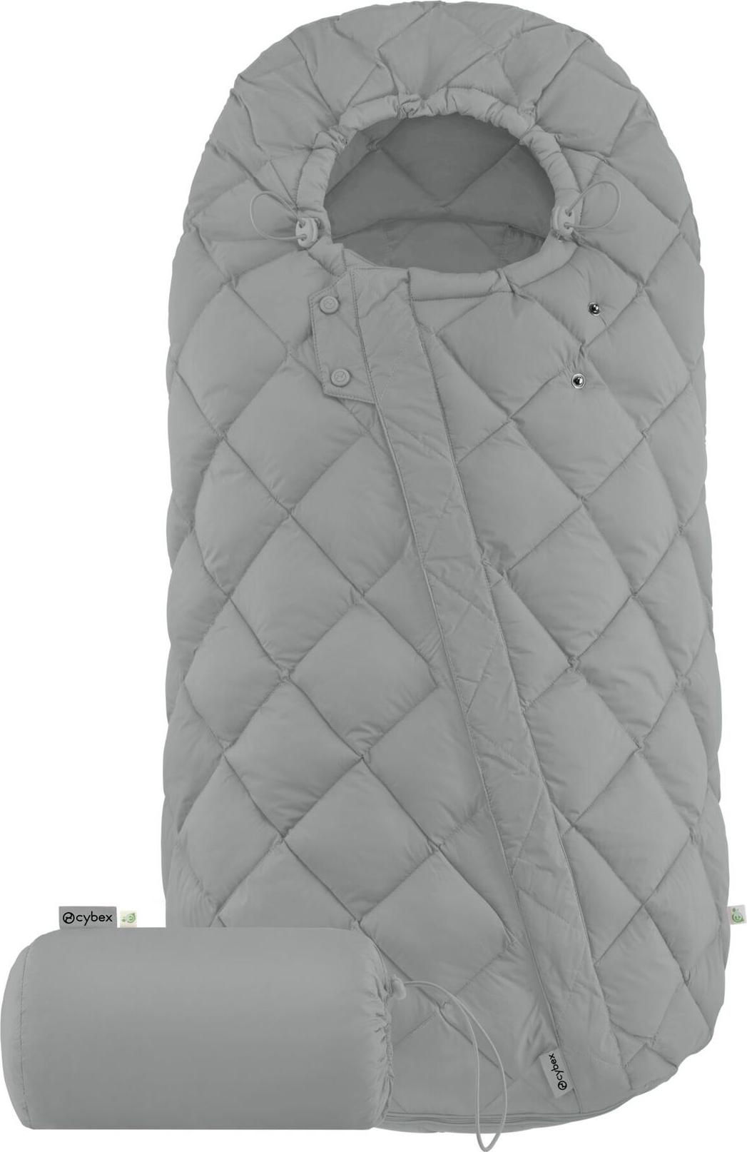 Cybex Gazelle S Kinderwagen / Geschwisterwagen inkl. Snogga 2.0 Fußsack, Farbe:Almond Beige / Taupe