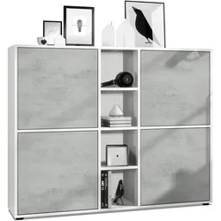 HIGHBOARD Cuba Türen in Beton Oxid Optik
