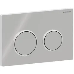 Geberit Betätigungsplatte Omega 20 Round 115085KH1 verchromt/seideglanz-verchromt f. Omega Spülkästen