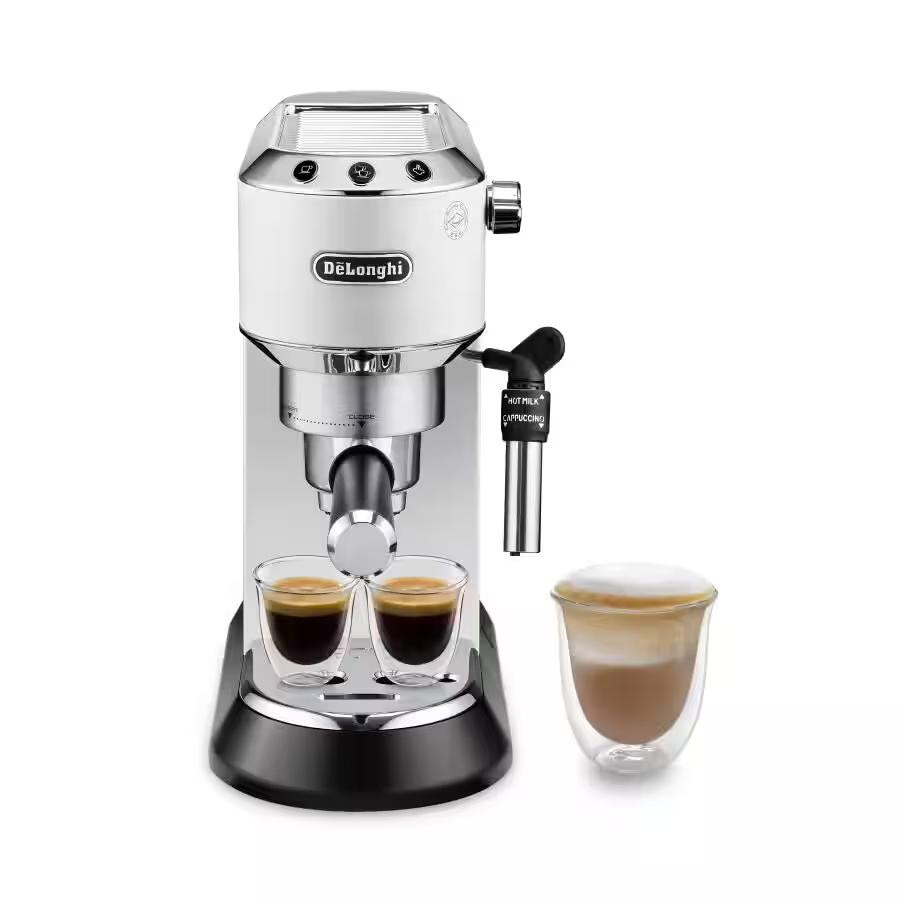 DeLonghi EC 685.W Dedica Style Siebträger Espressomaschine Weiß