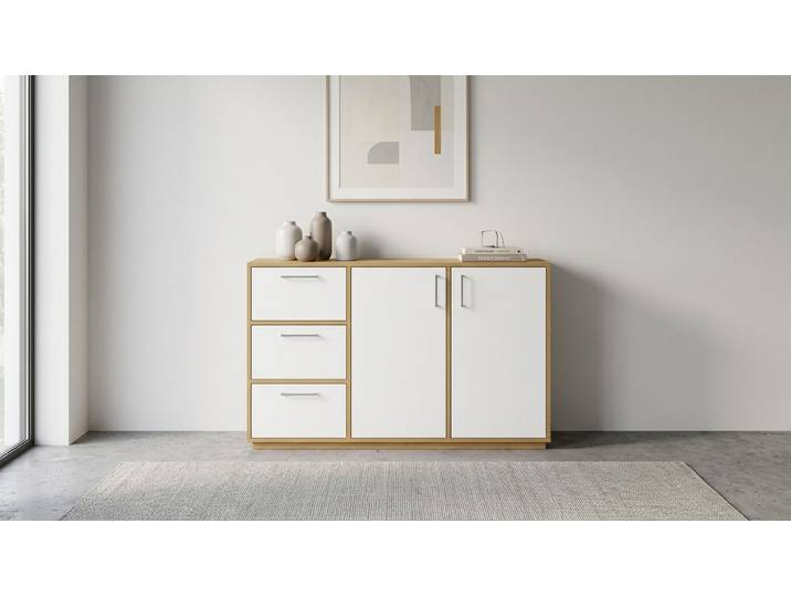Modernes Sideboard Eiche Natur geölt