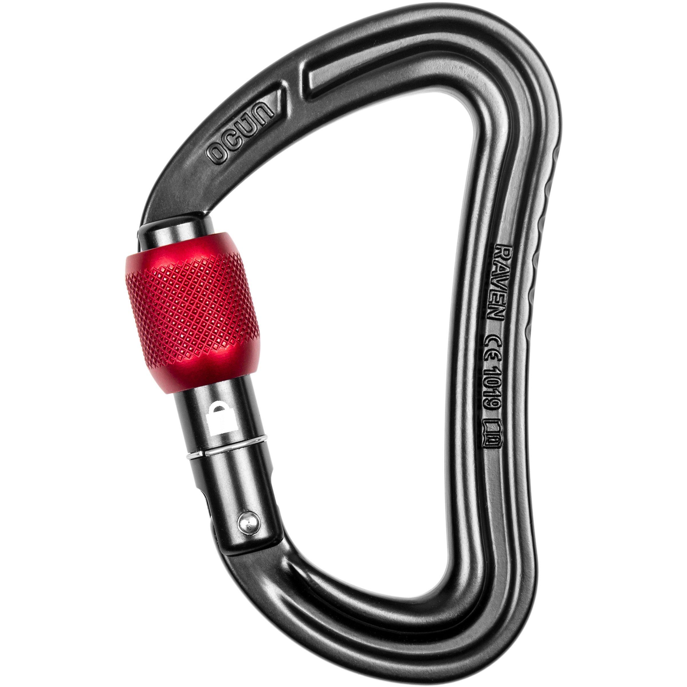 Ocun Raven Screw Karabiner Karabiner grau Alpinklettern